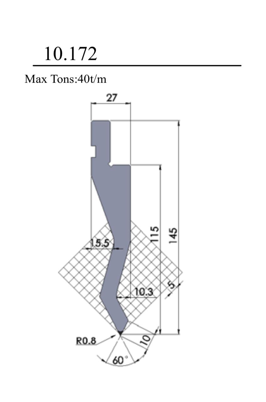 Plano punzón 10.172