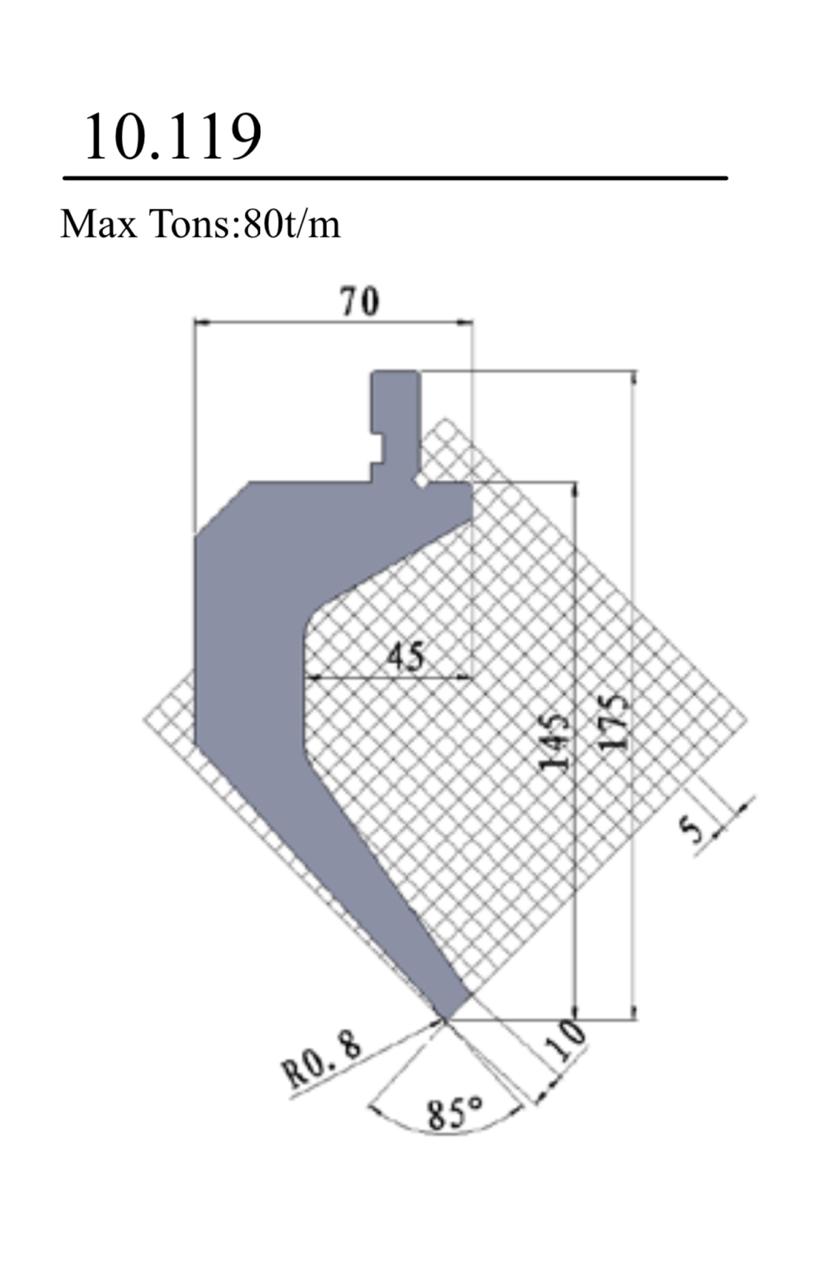 Plano punzón 10.119